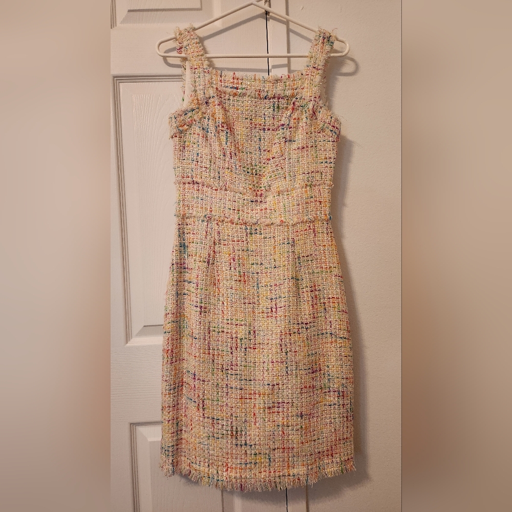 Multicolor Tweed Dress